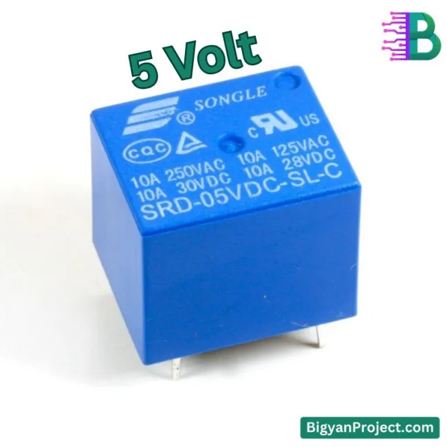 Buy 5V 10A 5-Pin Relay for High-Current Applications in Bangladesh