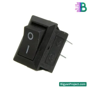 ২ পিন এসপিএসটি রকার সুইচ ৬এ ২৫০ভি এসসি - লাল প্লাস্টিক