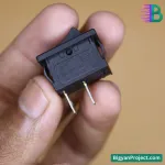 2 Pins SPST Rocker Switch 6A 250V AC - Red Plastic