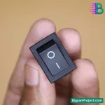 2 Pins SPST Rocker Switch 6A 250V AC - Red Plastic