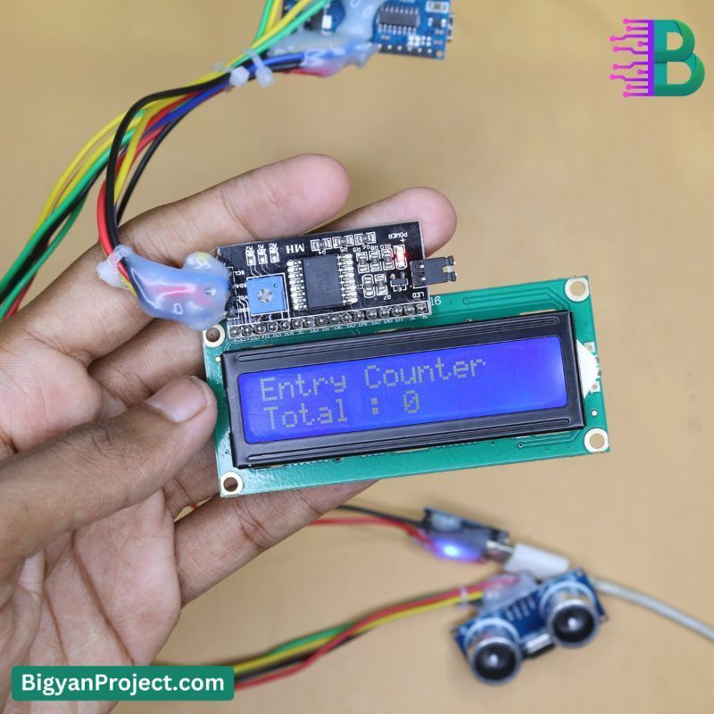 Entry Exit Counter with Ultrasonic Sensor | Buy Project