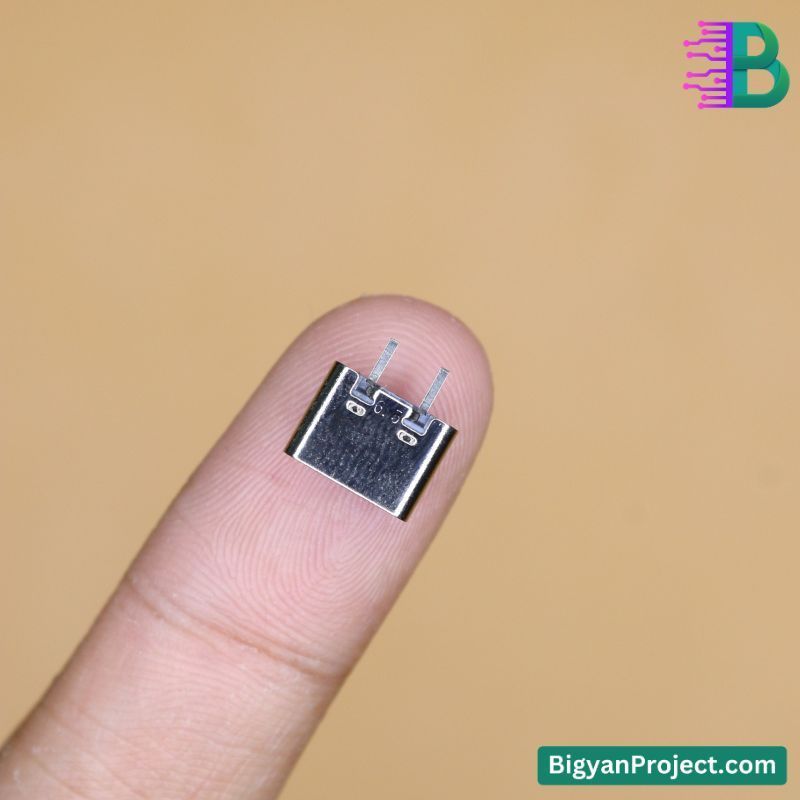 2 Pin USB Type-C Charging Port Connector