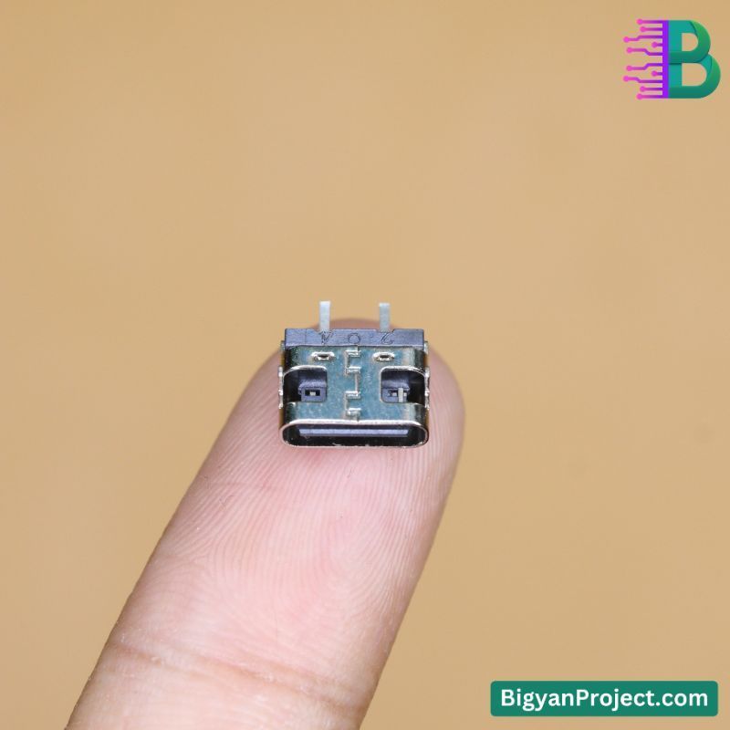 2 Pin USB Type-C Charging Port Connector