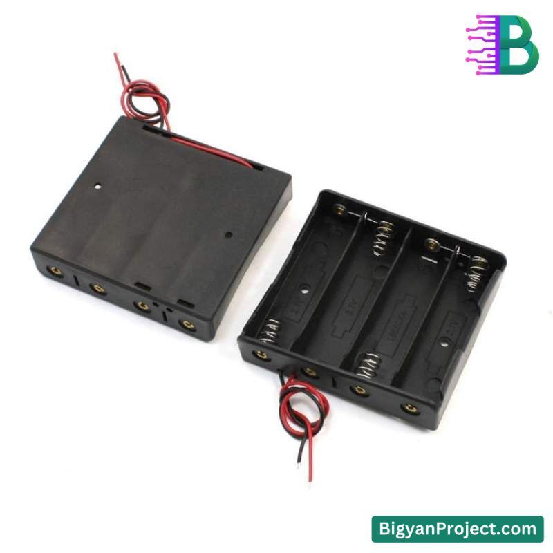 4 Slot 18650 Battery Holder - Science Project