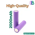 18650 Rechargeable Li-ion Battery 2000mAh 3.7V