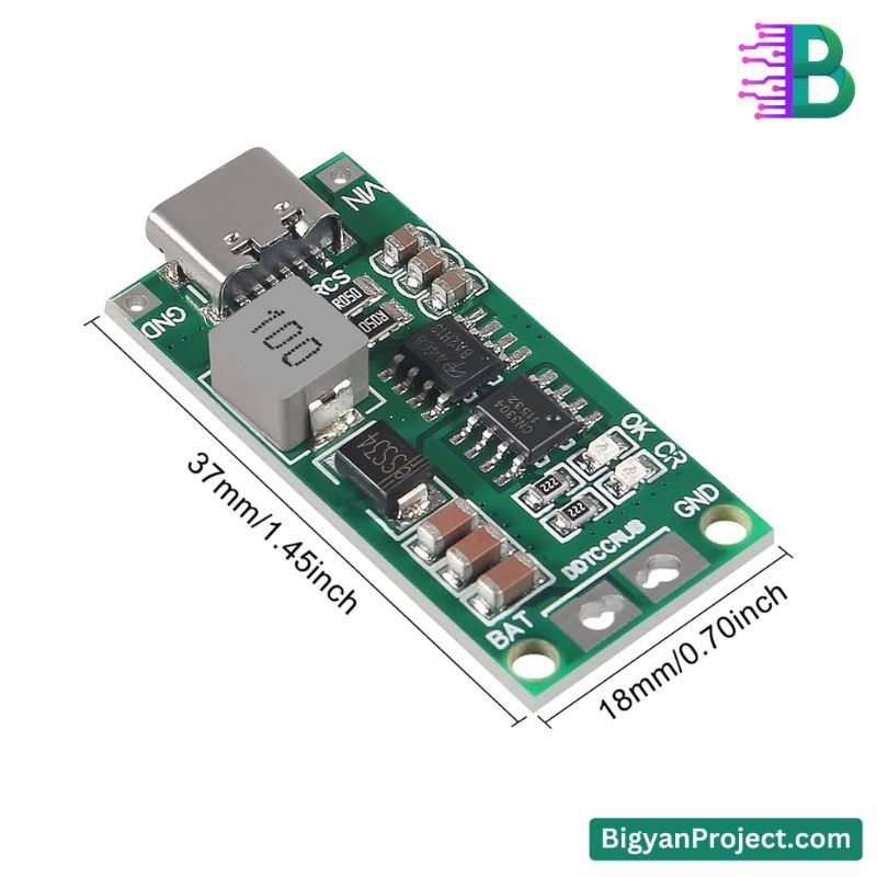 Type-C 3S 4A 12.6V Lithium Battery Charging Board