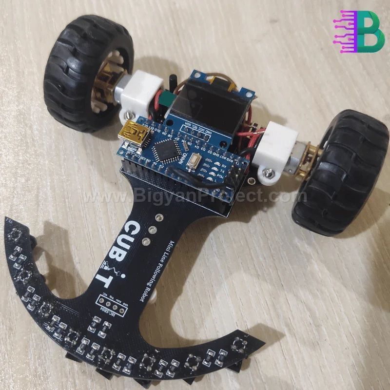 8 Array Line Follower Robot with PID Control - Science Project