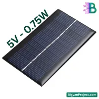 Solar Panel 5V 0.75W - Buy for Science Projects & DIY Charging