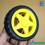 65mm Rubber Tire Robot Wheel for BO Motor | DIY Projects