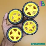 65mm Rubber Tire Robot Wheel for BO Motor | DIY Projects
