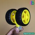 65mm Rubber Tire Robot Wheel for BO Motor | DIY Projects