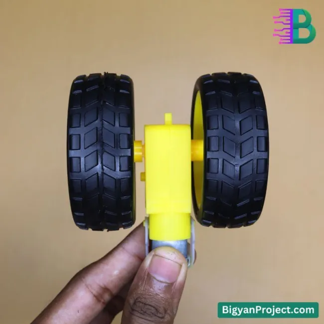 65mm Rubber Tire Robot Wheel for BO Motor | DIY Projects