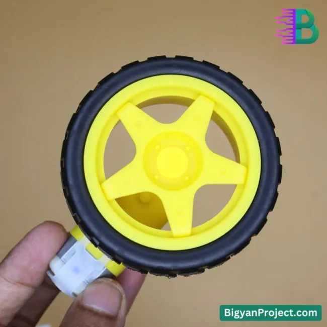 65mm Rubber Tire Robot Wheel for BO Motor | DIY Projects