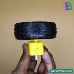 65mm Rubber Tire Robot Wheel for BO Motor | DIY Projects