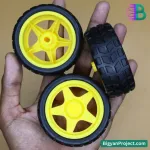 65mm Rubber Tire Robot Wheel for BO Motor | DIY Projects