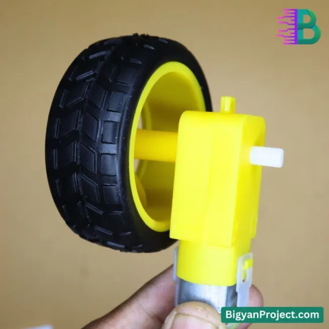 100 RPM 3-6V DC Dual Shaft Motor for Robotics & DIY Projects