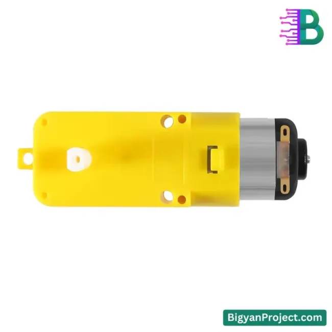 100 RPM 3-6V DC Dual Shaft Motor for Robotics & DIY Projects