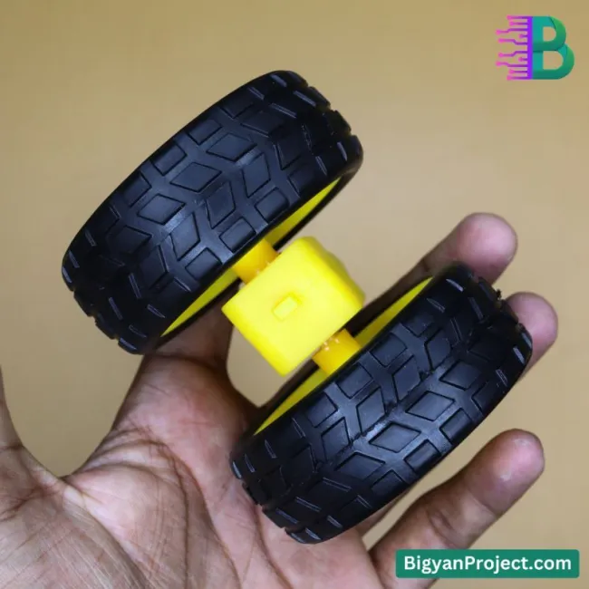 100 RPM 3-6V DC Dual Shaft Motor for Robotics & DIY Projects