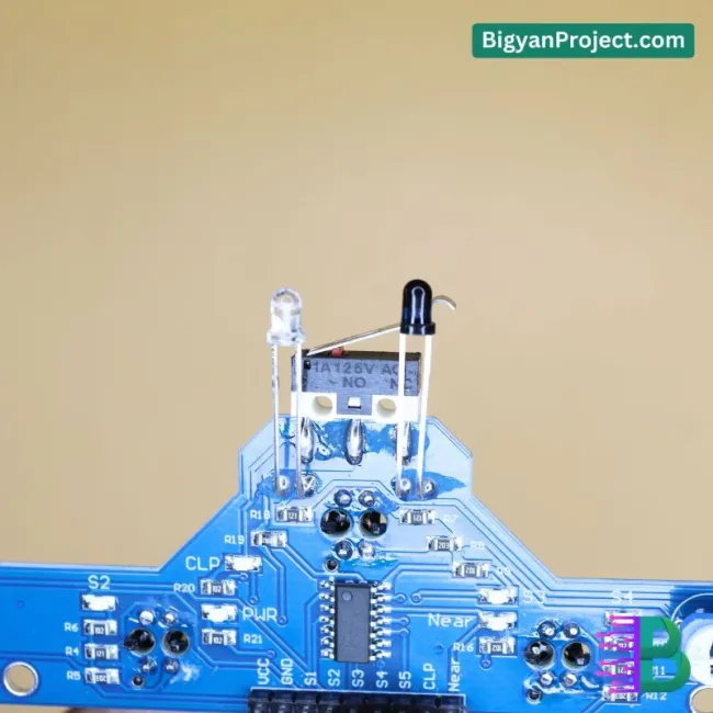 IR Line Sensor 5 Array with Limit Switch for Robot