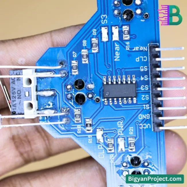 IR Line Sensor 5 Array with Limit Switch for Robot