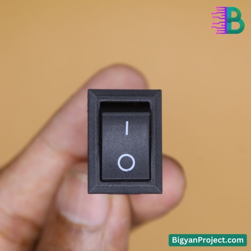 3 Pin SPDT Rocker Switch On Off On AC 6A 250V