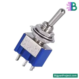 মিনি ON-OFF টগল সুইচ ৩ পিন ৬A ১২৫V কিনুন সহজে