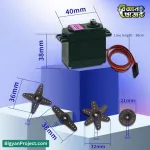 MG996R Servo Motor 180° Buy Online Metal Gear for RC & Robot