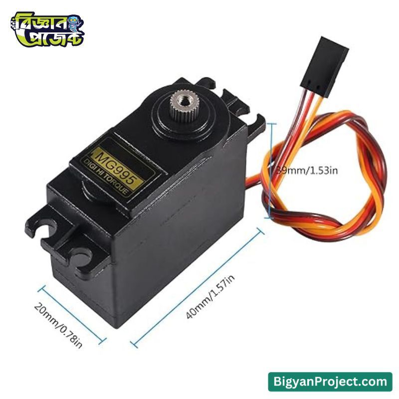 Buy MG995 Metal Gear Servo Motor 180° - Bigyan Project