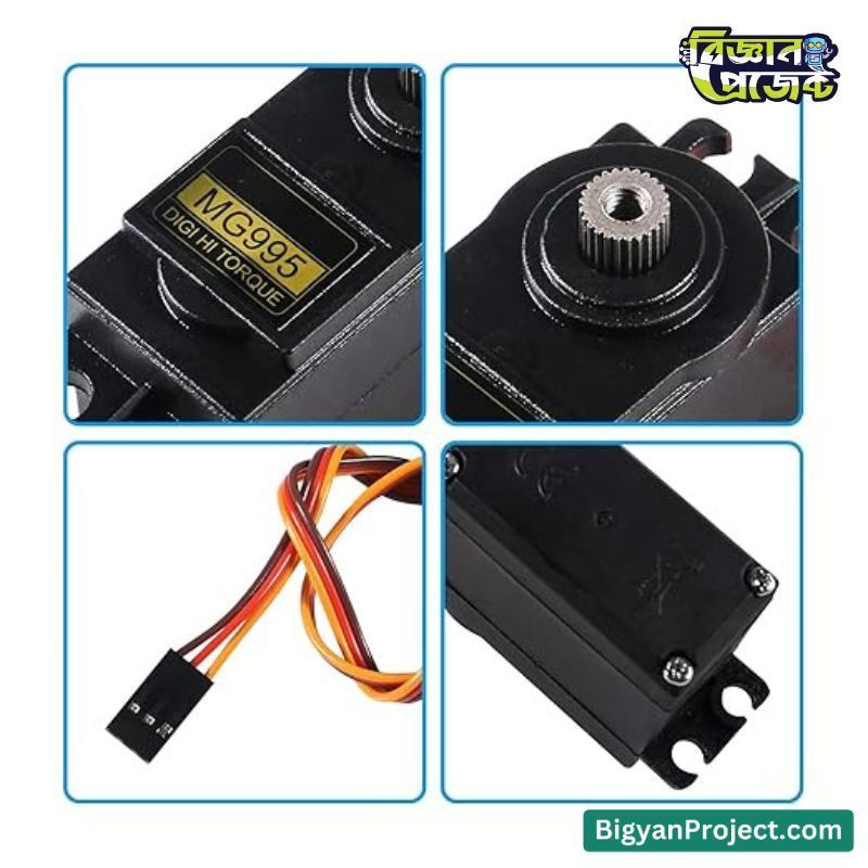 Buy MG995 Metal Gear Servo Motor 180° - Bigyan Project