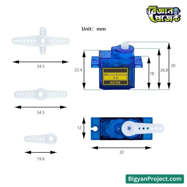 SG90 Micro Servo Motor - Perfect for DIY Robotics