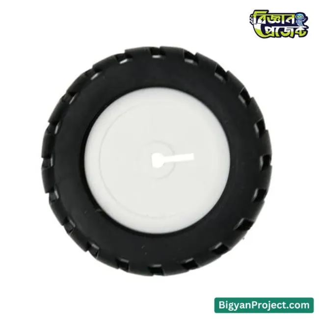 43x19mm D-Hole Rubber Wheel for N20 Motor Buy at Bigyan Project