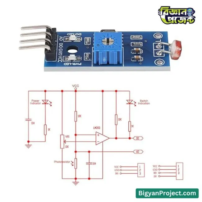 Buy 5mm LDR Light Sensor 4 Pin Module
