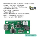 USB Ultrasonic Mist Maker 5V Humidifier Module