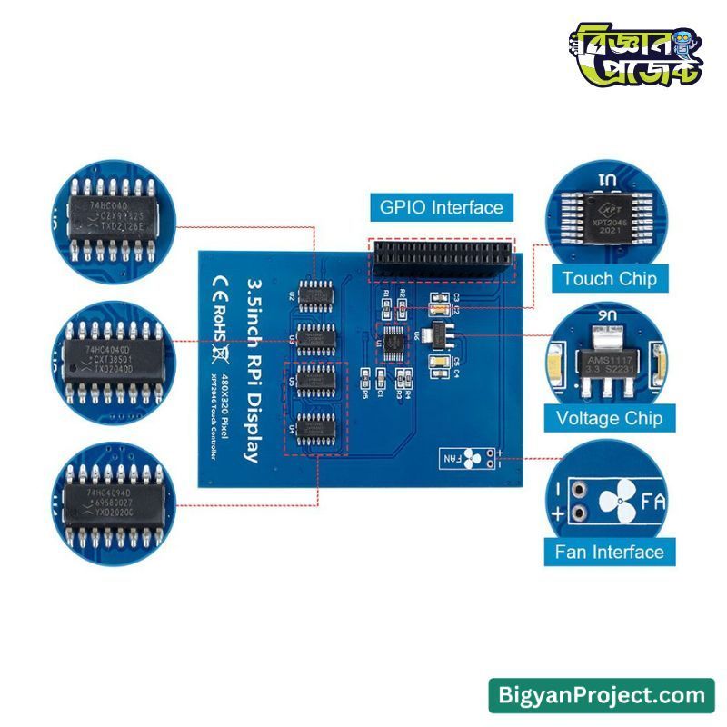 3.5 Inch TFT LCD Touch Screen for Raspberry Pi - Buy Now