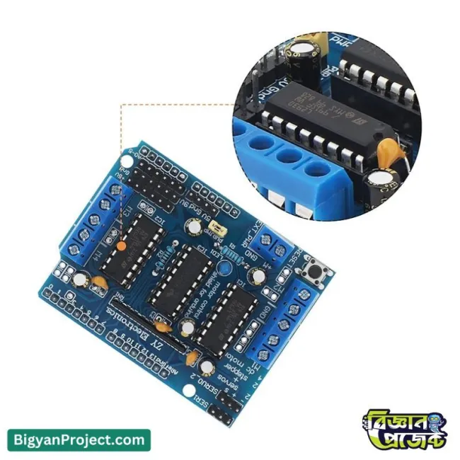 L293D Motor Driver Shield for Arduino – Robotics Project