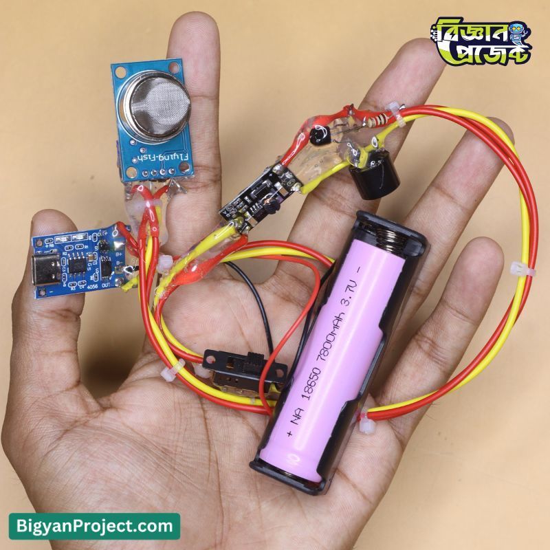 Gas Leakage Detection Alarm Project with MQ-2 Sensor