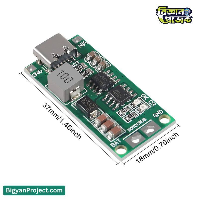 4 Battery 16.8V Type-C 4A Lithium Battery Charging Module