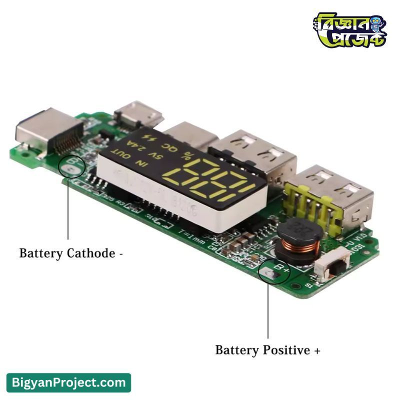 2.4A Power Bank Charger Module with LED Display Buy Now