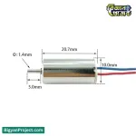 1020 Coreless Motor 3.7V 53000RPM for RC Drone 10mm*20mm