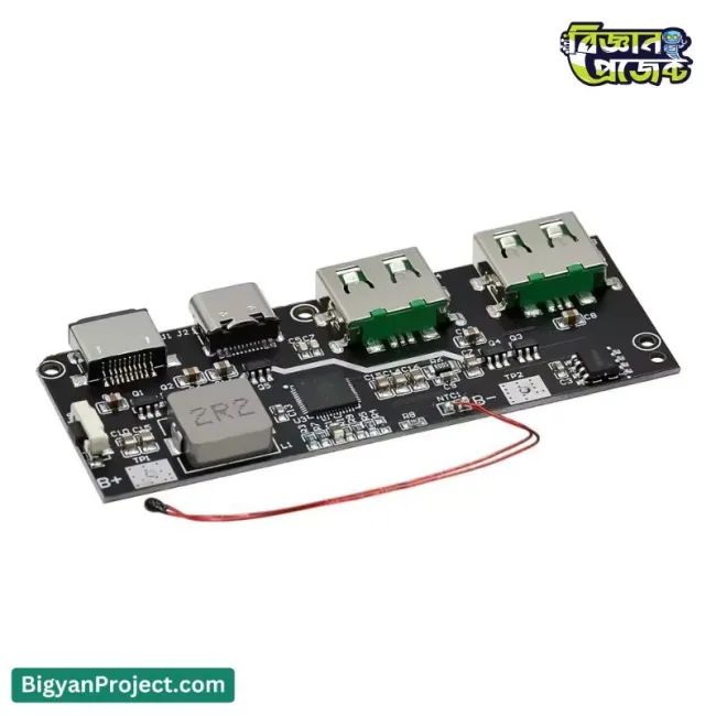 22.5W Power Bank Charging Module QC4.0 Dual USB Type-C & Micro