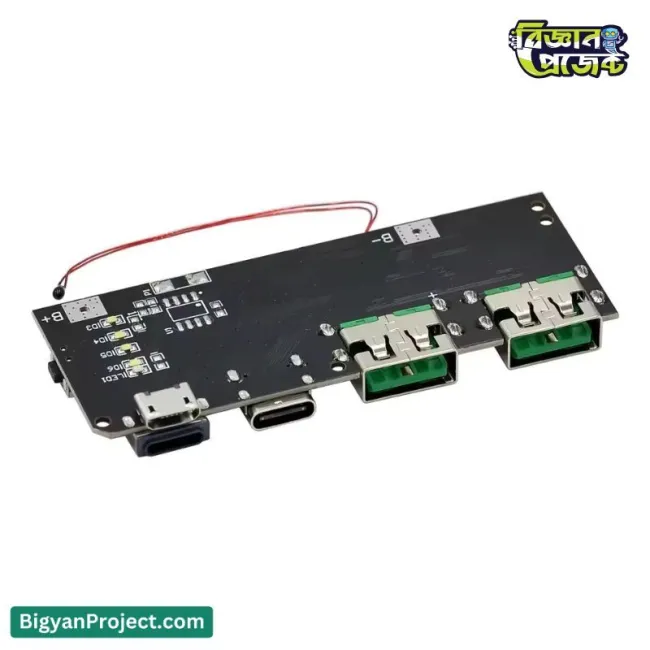 22.5W Power Bank Charging Module QC4.0 Dual USB Type-C & Micro