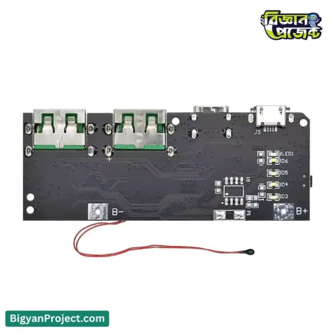 22.5W Power Bank Charging Module QC4.0 Dual USB Type-C & Micro