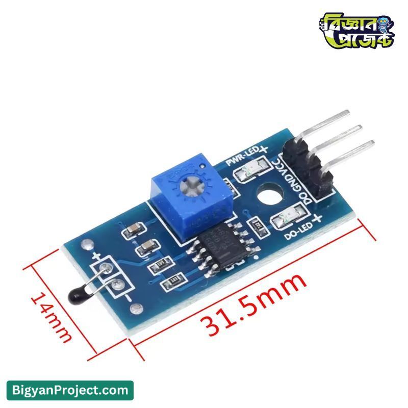 NTC 3 Pin Temperature Sensor Module for Arduino – Buy Online