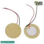 Buy 35mm Piezo Disc Sensor with Prewired Brass Element
