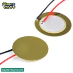 Buy 35mm Piezo Disc Sensor with Prewired Brass Element