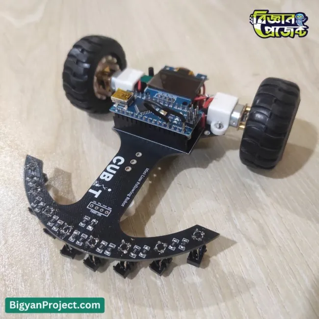 8 Array Line Follower Robot with PID Control - Science Project