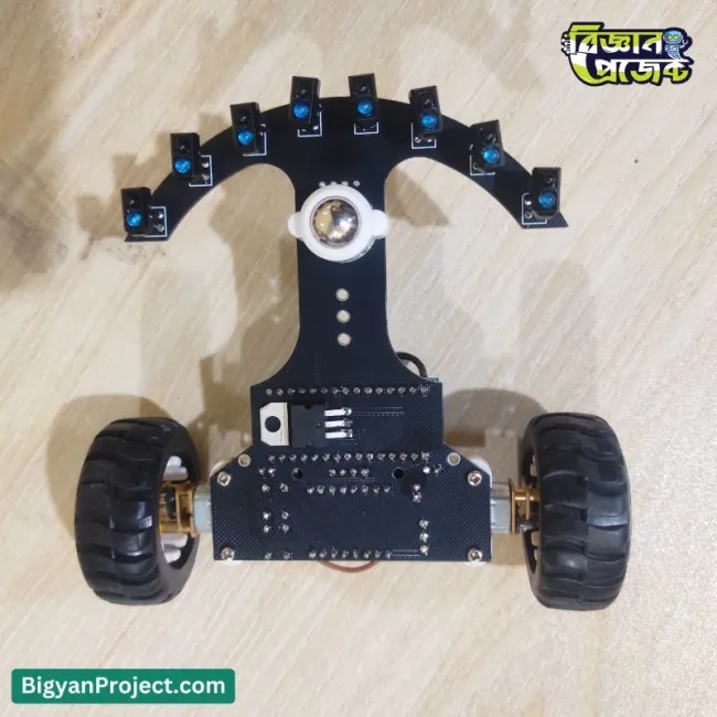 8 Array Line Follower Robot with PID Control - Science Project
