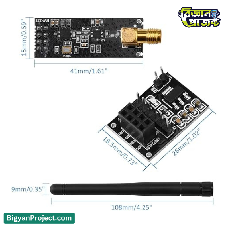 NRF24L01 Wireless Module Buy with Antenna Online NRF24L01 Wireless Module Buy with Antenna Online
