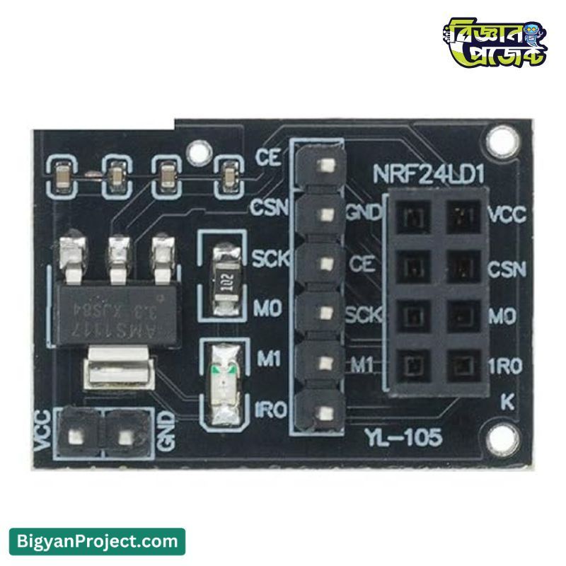 Buy NRF24L01 Socket Adapter Board 8 Pin with 3.3V Regulator Buy NRF24L01 Socket Adapter Board 8 Pin with 3.3V Regulator