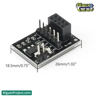 Buy NRF24L01 Socket Adapter Board 8 Pin with 3.3V Regulator